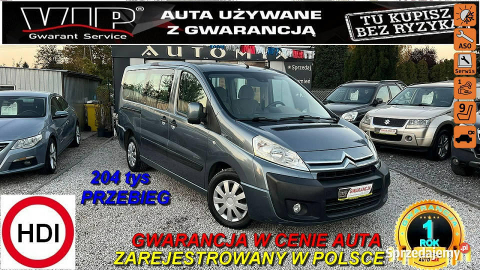 Citroen Jumpy Combi PRZEBIEG!! 2,0 HDI 136 KM* Atlante ,9-os *GWARANCJA* M…