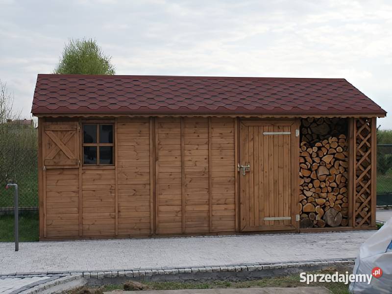 Drewutnia Kasia dach dwuspadowy 3x6 PRODUCENT Parzymiechy sprzedam