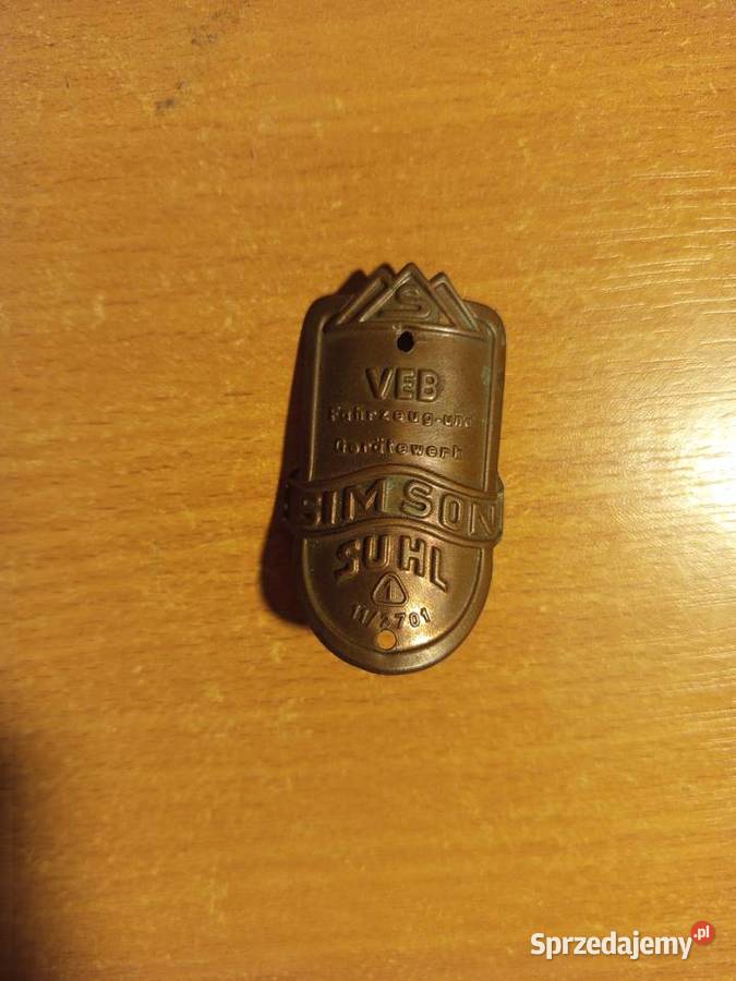 Tabliczka Simson suhl Goczałkowice-Zdrój