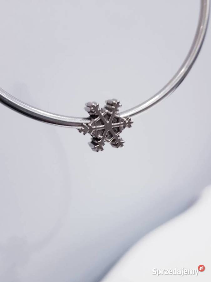 Charms śnieżynka Zawieszka koralik do Dąbrowa Górnicza