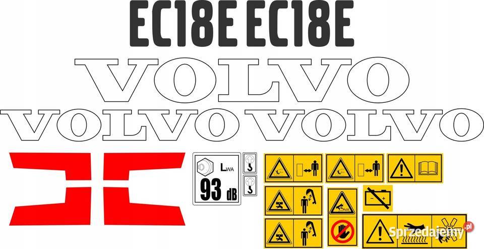 NAKLEJKI NA MINIKOPRAKĘ VOLVO EC18E Nakło nad Notecią sprzedam