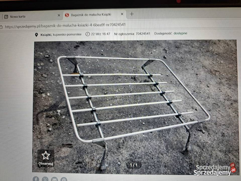 Bagażnik dachowy PRL uchwyty nowe Leszno