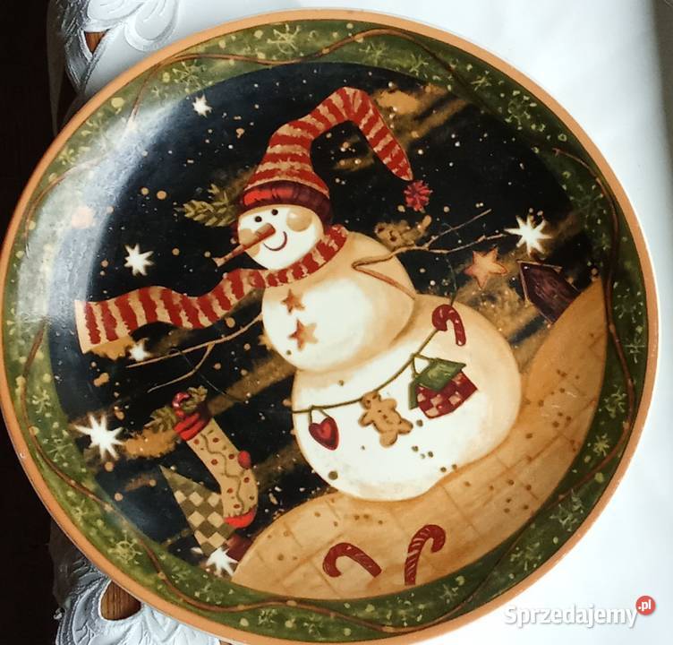 Talerz świąteczny Wyposażenie wnętrz zachodniopomorskie Prusim sprzedam