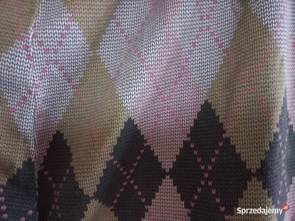 Spodnie damskie Leginsy r L sweterkowy wzór NOWE Spodnie Moda i Styl podlaskie Białystok