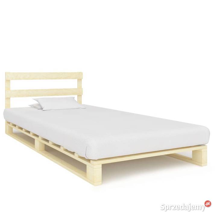 vidaXL Rama łóżka z palet, lite drewno sosnowe,285242