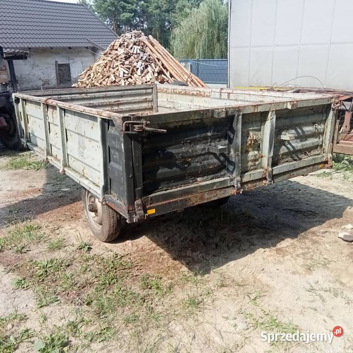 przyczepa jednoosiowa nieuszkodzony Maszyny rolnicze