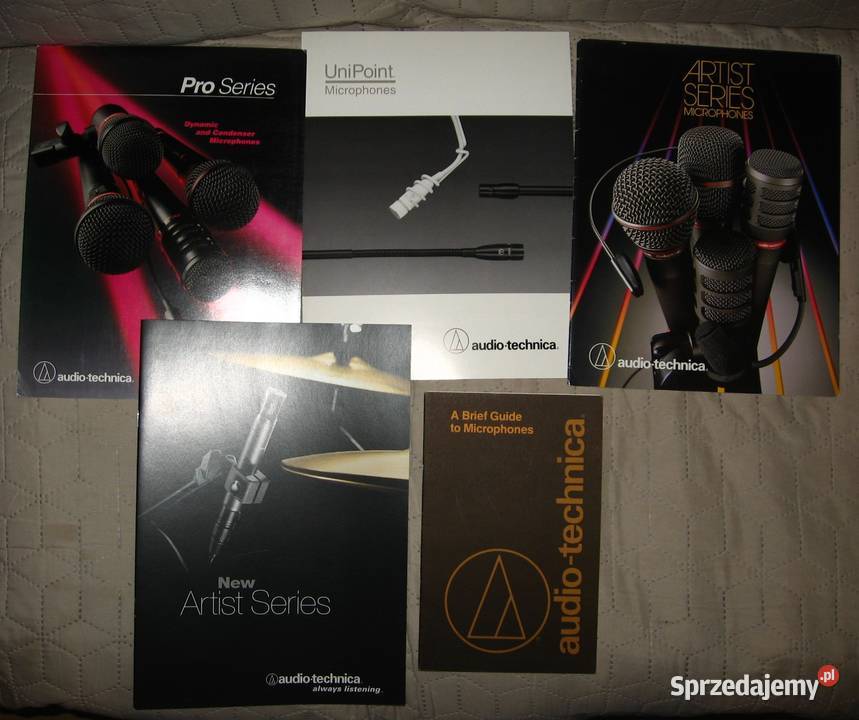 AudioTechnica microphones catalogs brochures Kępice sprzedam