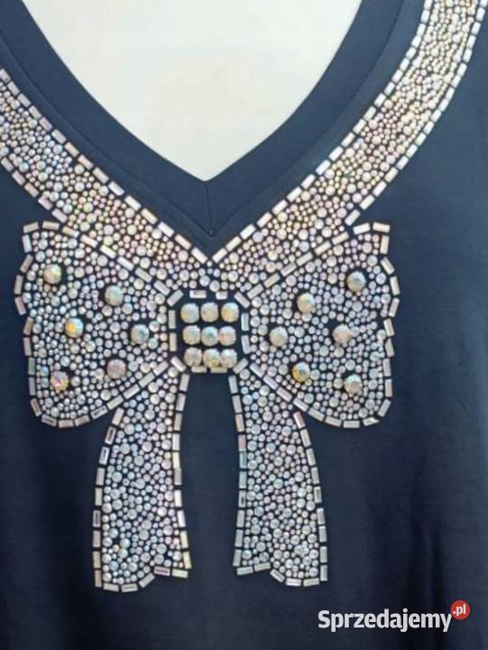 Ekskluzywna tunika PLUS SIZE z kokardą z Wieluń