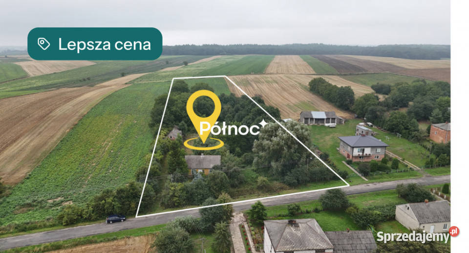 Drewniany dom z dużą działką i sademTelatyn lubelskie Telatyn