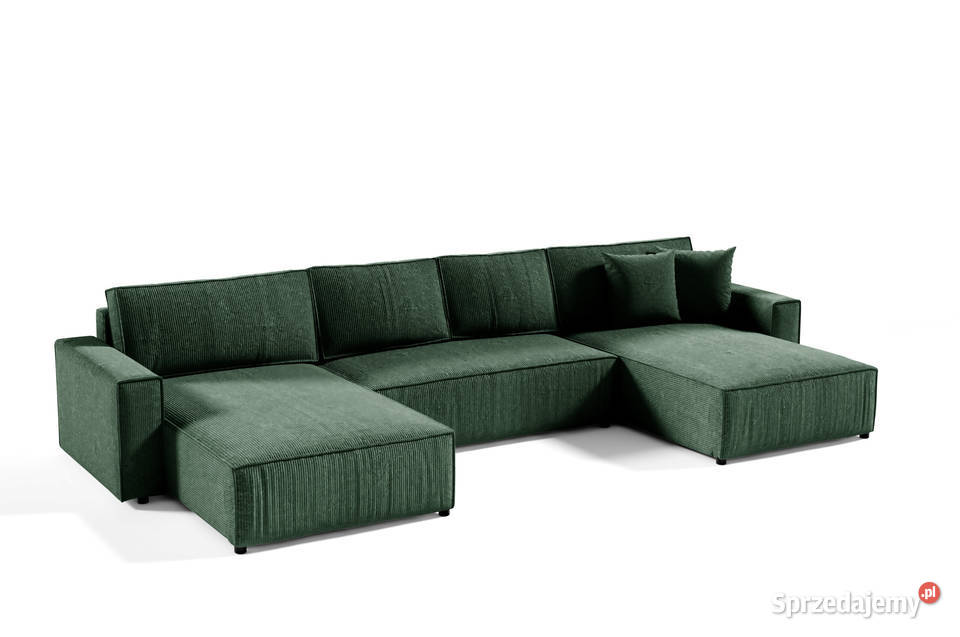 Narożnik z funkcją spania Tkanina sztruksowa Białystok