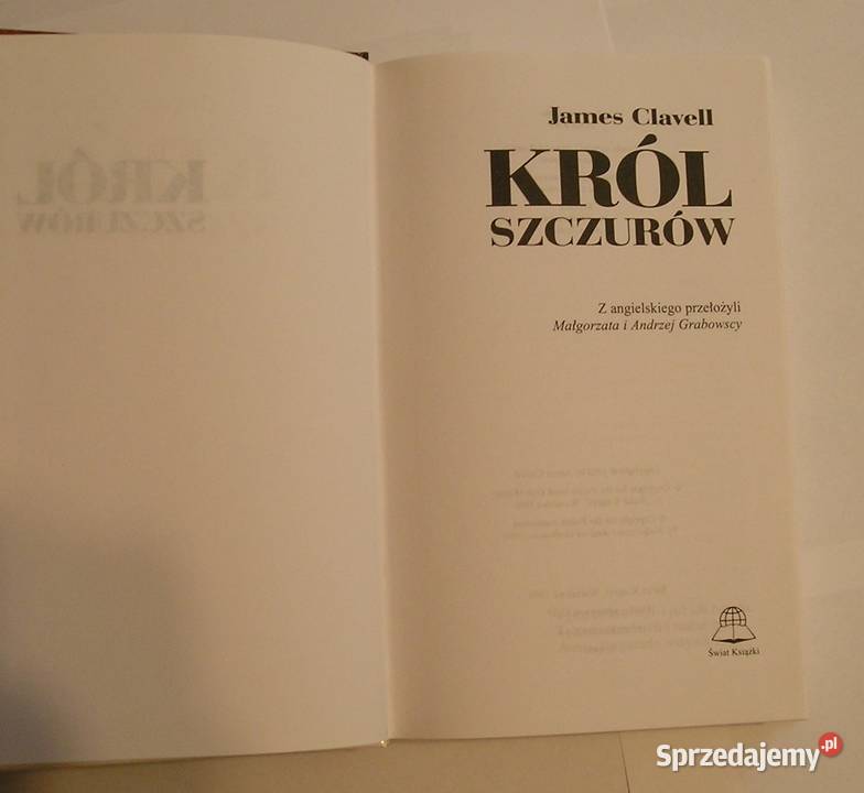 KRÓL SZCZURÓW JAMES CLAVELL 1996 Łódź