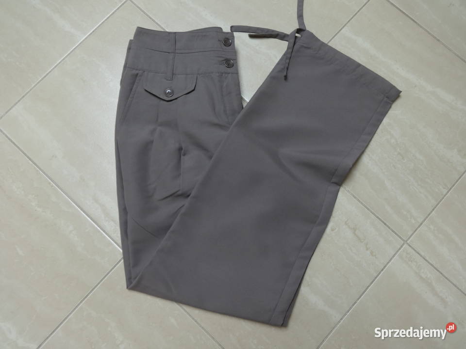 Letnie spodnie damskie Bodyflirt brązowy/beżowy Spodnie