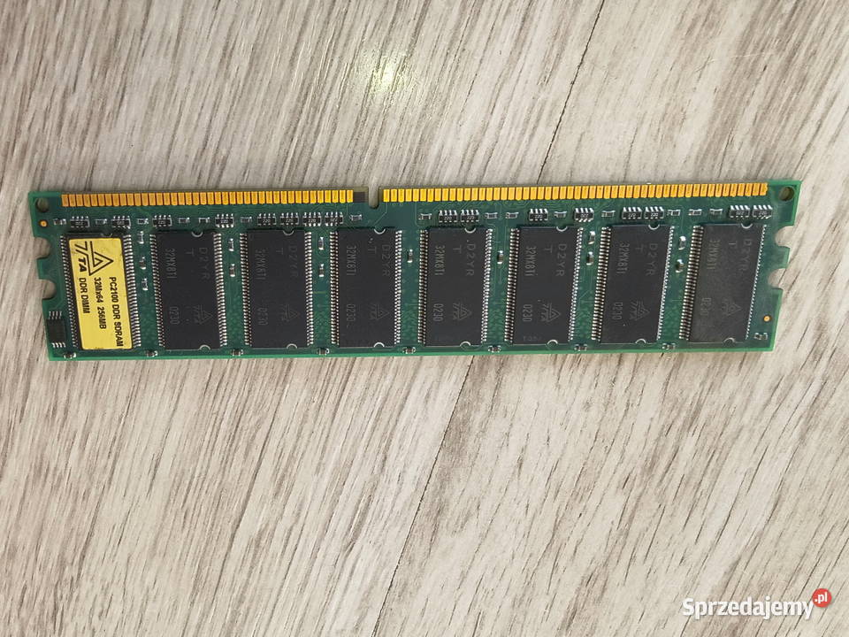 Kość RAM DDR SDRAM 256mb PC2100 Pojemność 256MB Topola Wielka