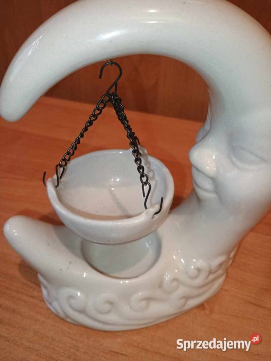 Unikatowy świecznik w kształcie księżyca Vintage Bytom