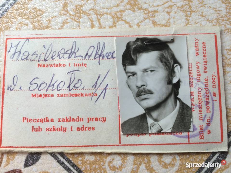 1185 Legitymacja Komunikacji Miejskiej W Szczecin