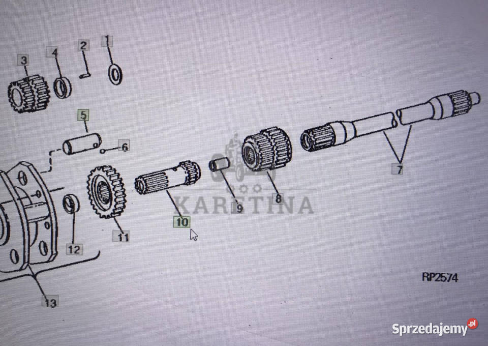 JohnDeere R5803wał John Deere 455547554955 Jastrzębniki sprzedam