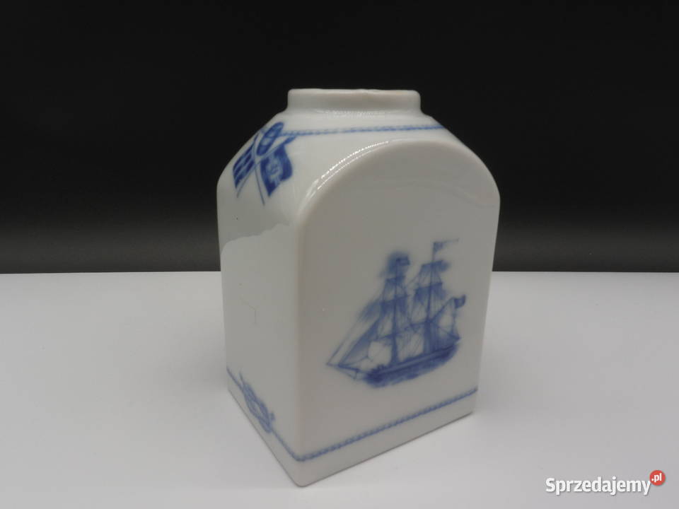 Porcelanowa Herbaciarka Pojemnik Windjammer Porcelana i szkło Raszków