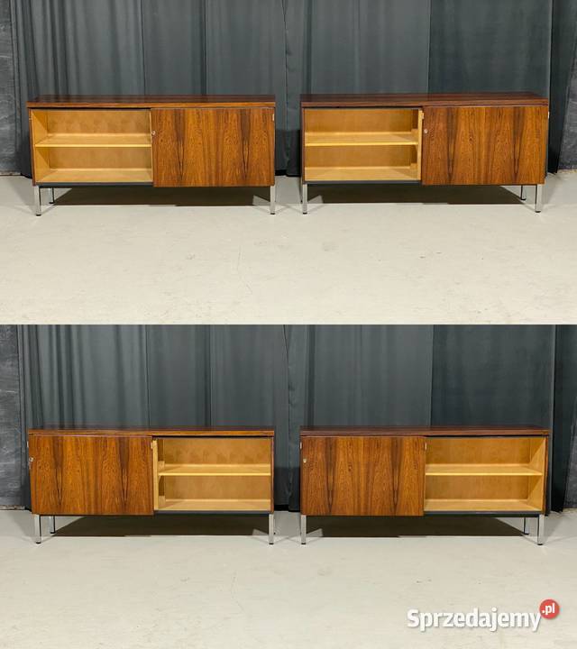 Para modernistycznych sideboardów palisander Budno