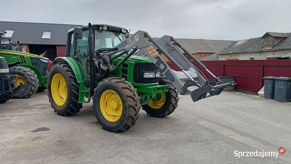 John Deere 6330 z ładowaczem MAILLEUX Zaczep górny Żabno
