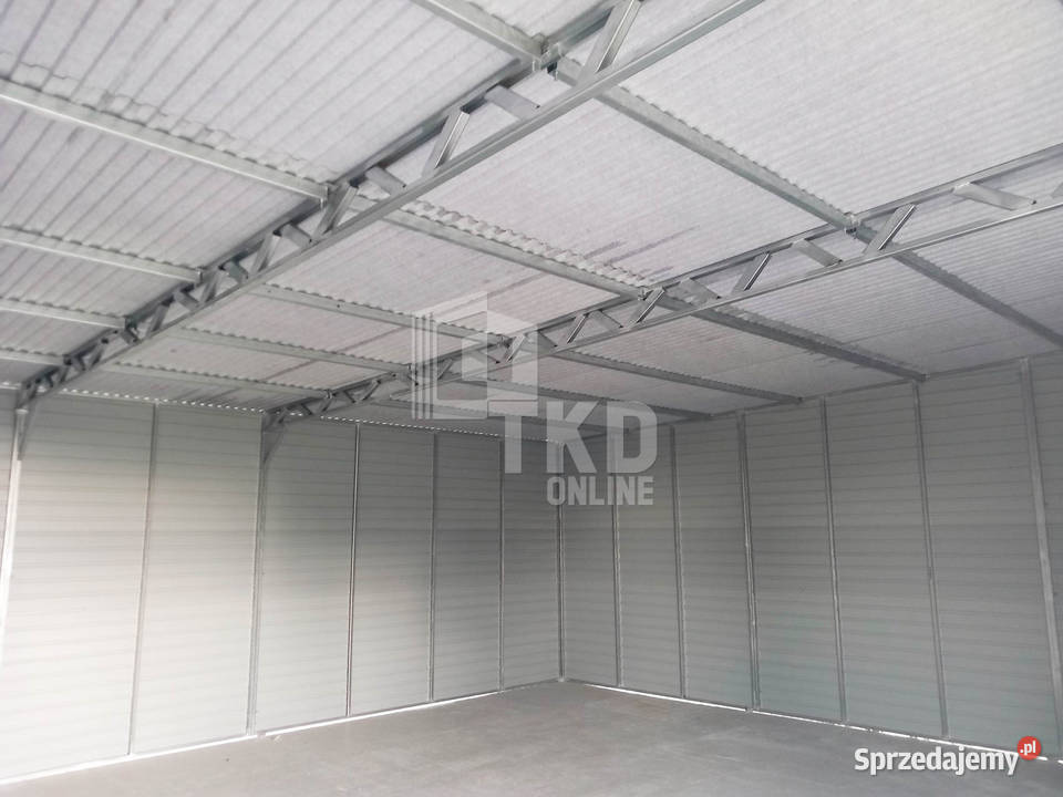 Hala Garaż Blaszany 85x6 2x Brama drzwi rynny podlaskie Białystok