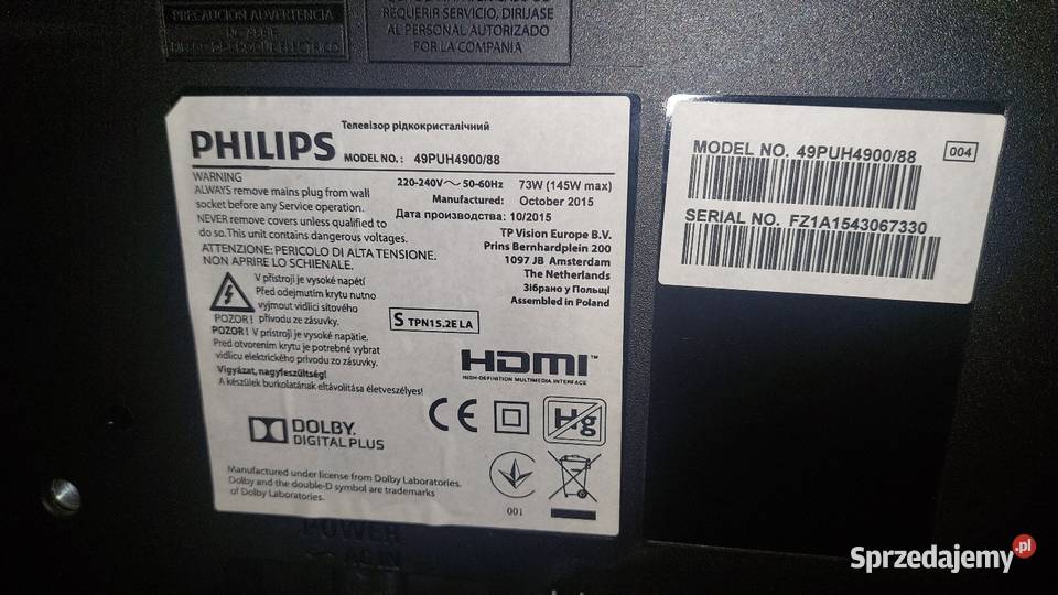 Telewizor Philips 49 Poznań sprzedam