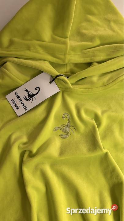 Nowa bluza welurowa z kapturem VIERVIER rozmiar Szczecin