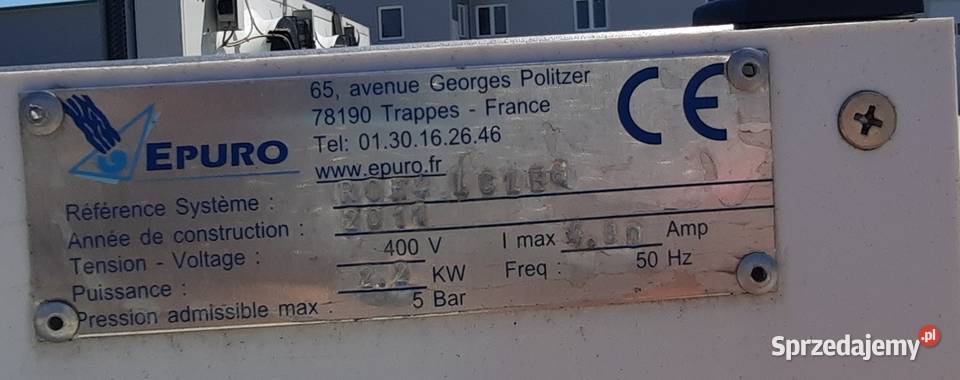 L165	urządzenie do odwróconej osmozy Epuro Produkcja Dębica