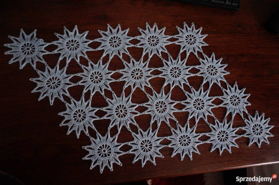 serwety serwetki obrus bieżnik szydełkowe Obrusy i serwety Libiszów-Kolonia