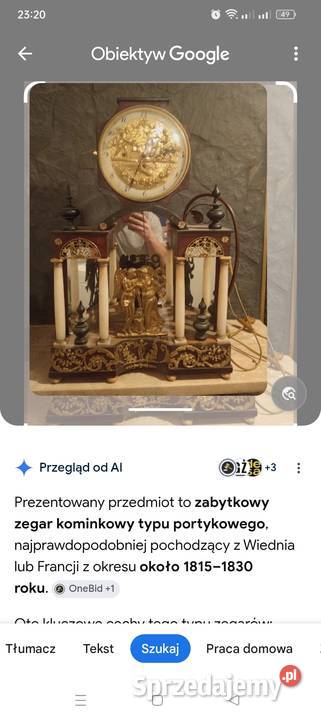 Zegar portykowy 1810 Warszawa