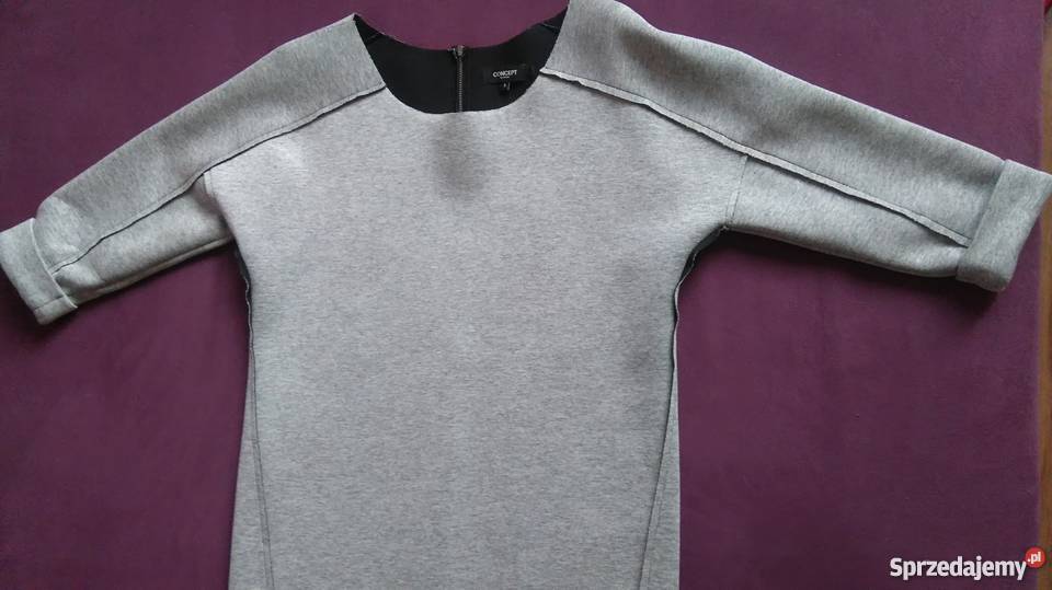 Reserved Concept Sukienka szara oversize z Warszawa