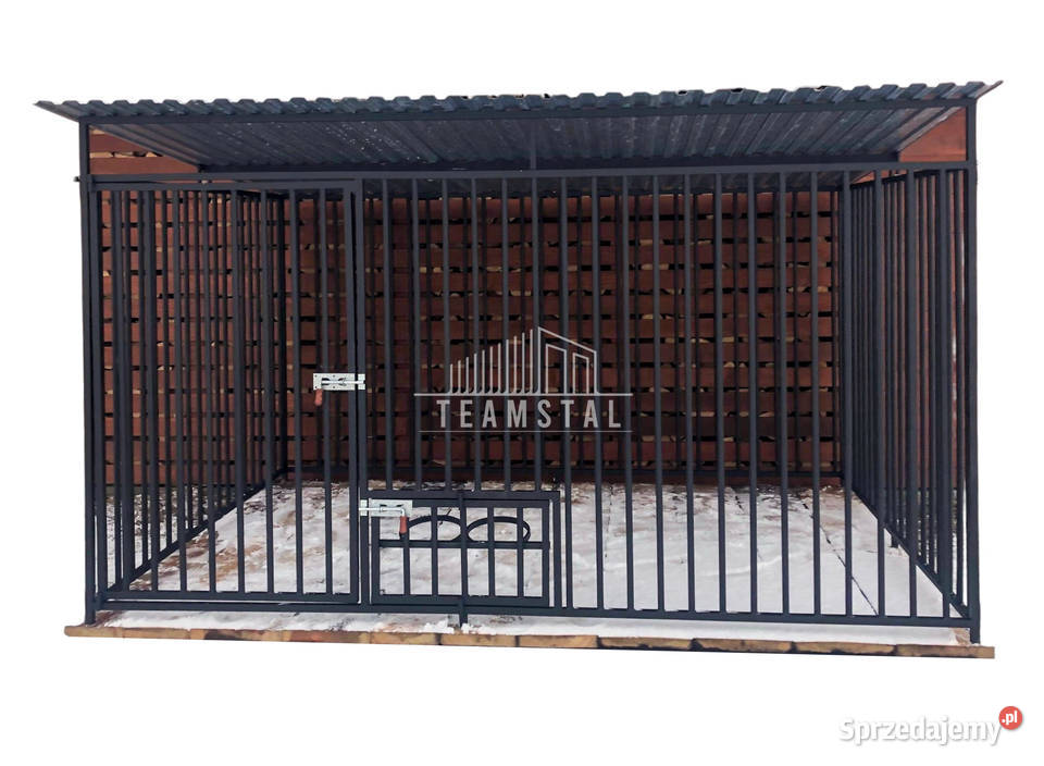 Kojec Psów 3x25m Drewniana podłoga Uchwyt na małopolskie