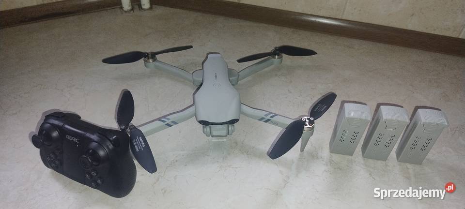 Dron F10 WIFI GPS zawis 2000m 3 baterie