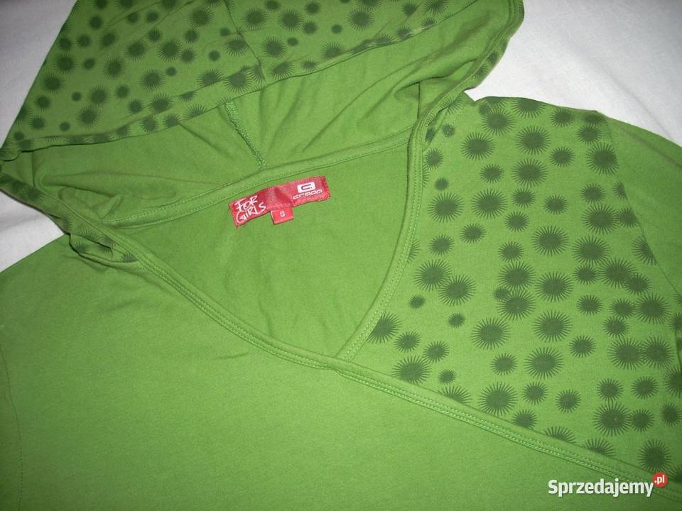 CROPP Zielona Bluza Bluzka Kaptur S 36 Nowy Sącz