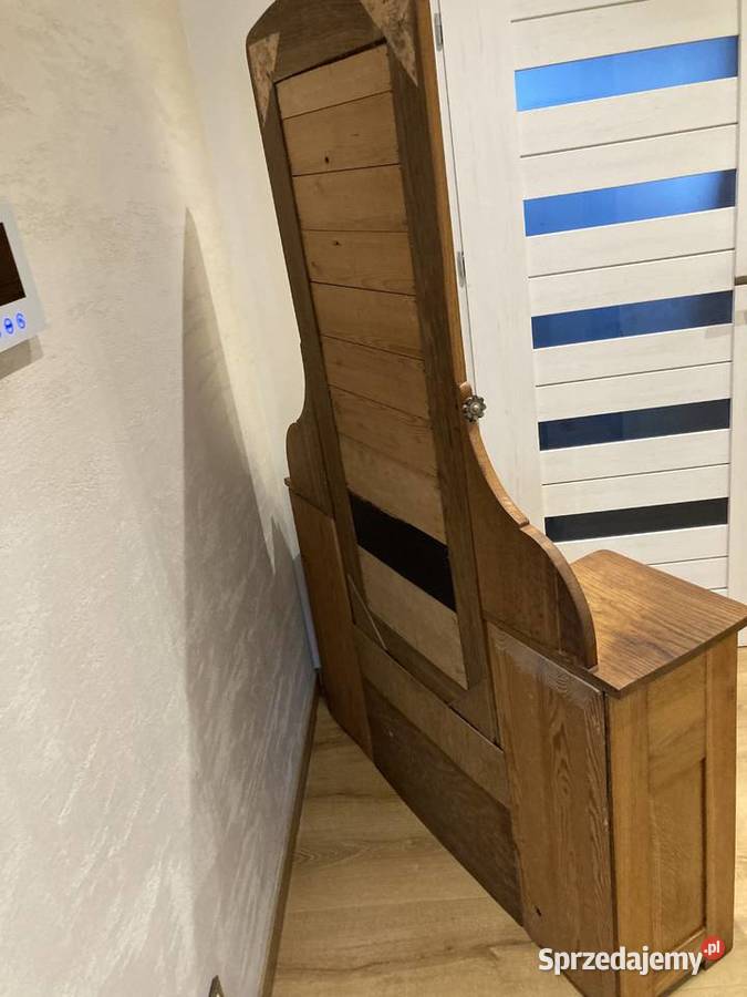 Komoda dębowa z lustrem 124cm Tarnów sprzedam