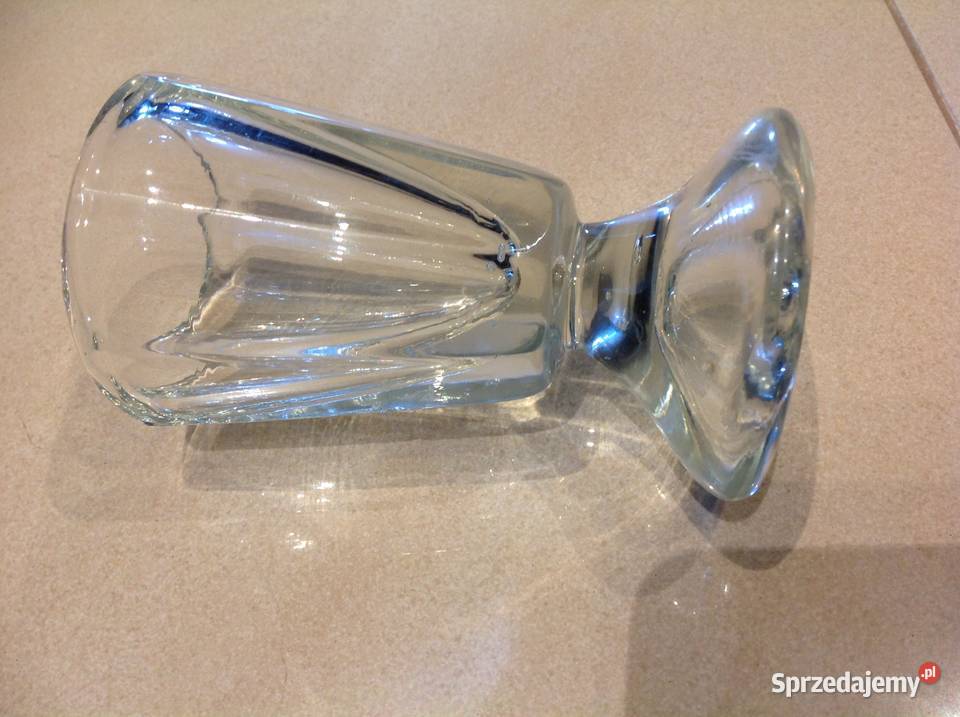 Stary Kieliszek Karczmiak Grube Szkło lubuskie Nowa Sól