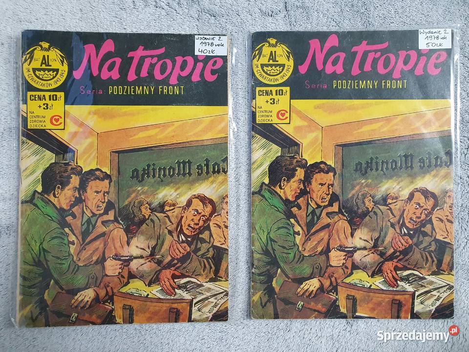 Podziemny Front Na Tropie wydanie 2 1978 komiks Polskie Gdynia