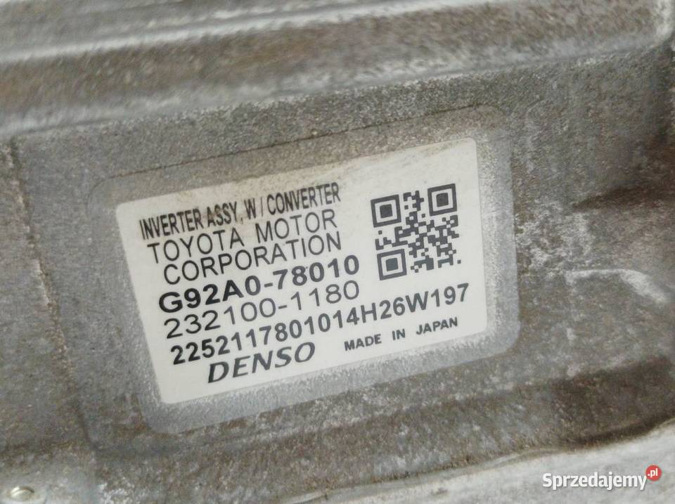 MODUŁ INVERTER KONWERTER FALOWNIK G92A078010 Rok produkcji 2014 Komputery