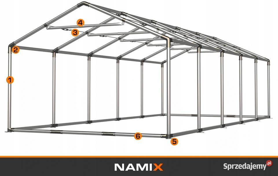 Namiot ROYAL 5x10 ogrodowy imprezowy garaż Jabłonna