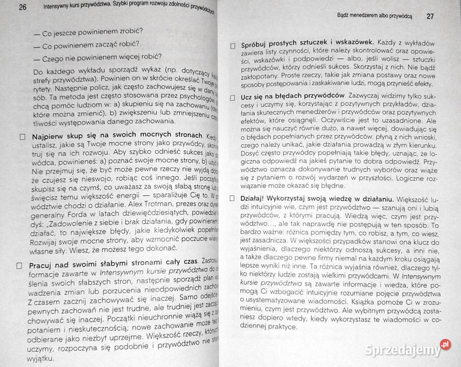 Intensywny kurs przywództwa Szybki program Chełm