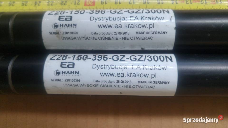 Sprężyny gazowe ciągnące HAHN Zgierz sprzedam