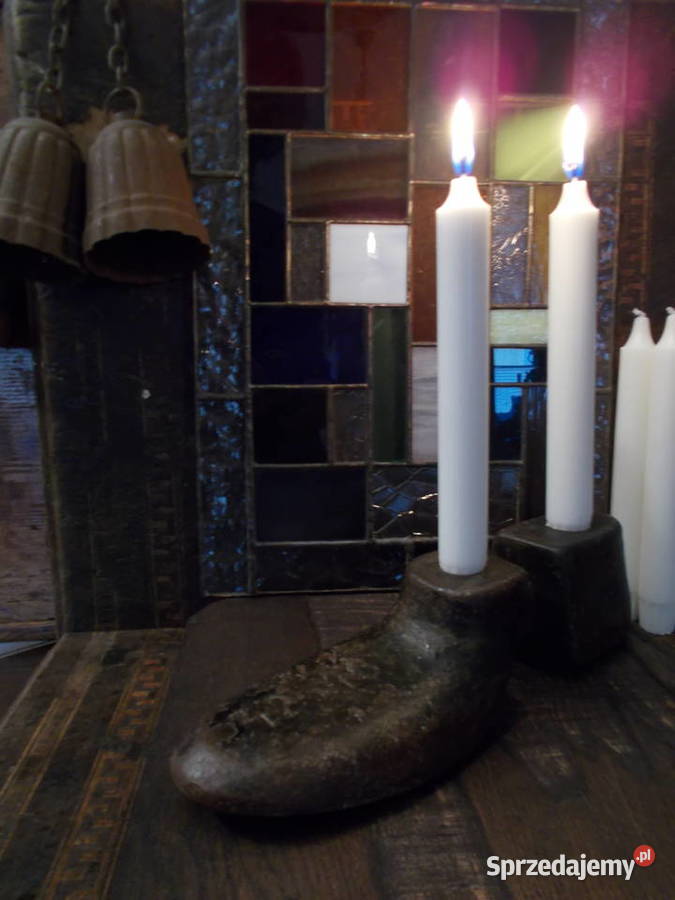 Niesamowite Stare Kopyto Szewskie Świeczniki 38