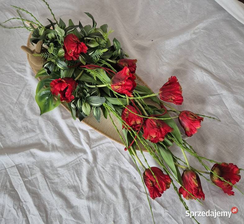 Dekoracja nagrobna stroik kompozycja na cmentarz Pleszew