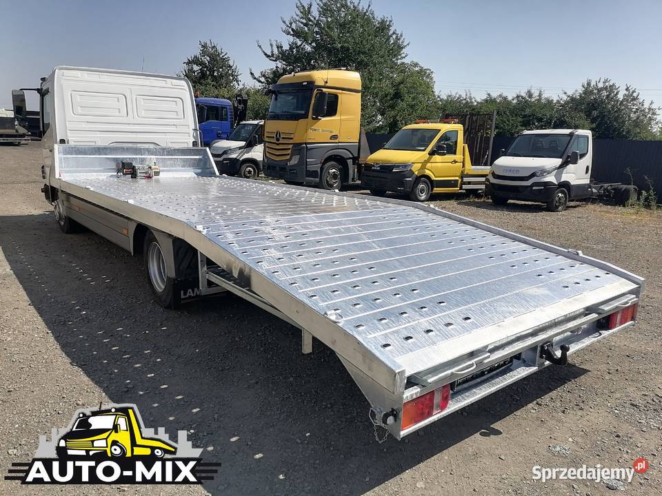 MERCEDES MAN auto laweta DMC 12T nowy najazd Motoryzacja Strachosław