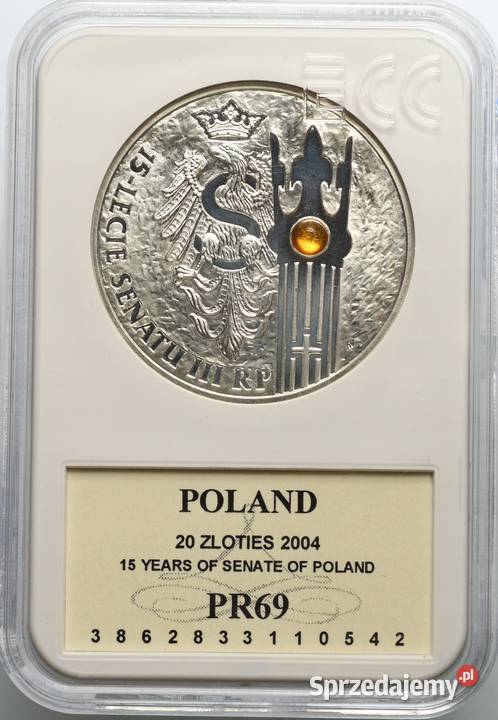 moneta 20 2004 15lecie Senatu III RP grading st mazowieckie Warszawa