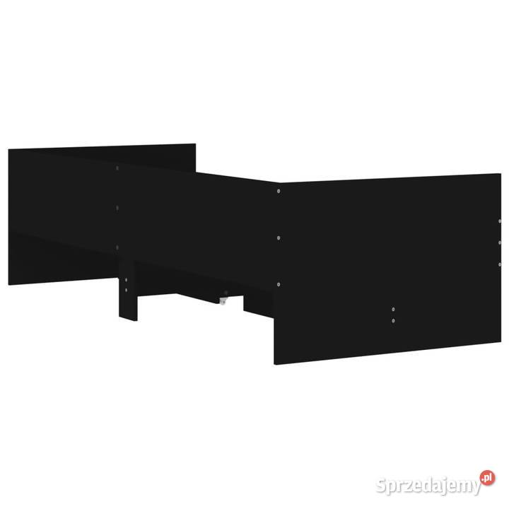 Rama łóżka z szufladami czarna 75x190 WM3207358 Warszawa sprzedam