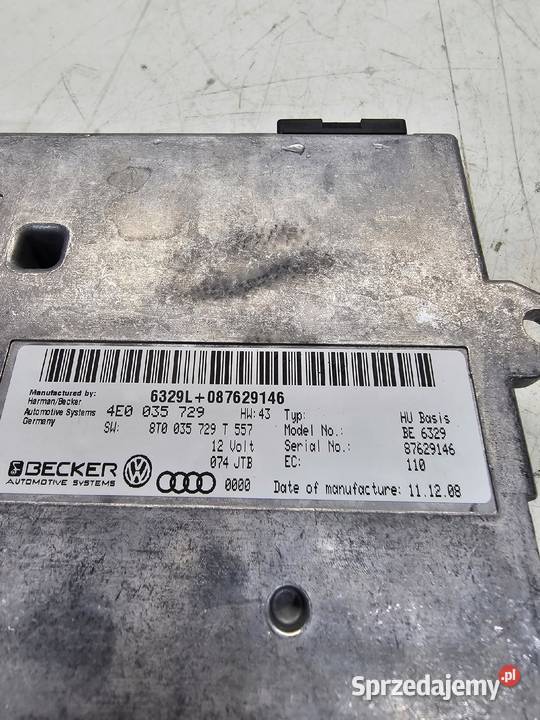 STEROWNIK MODUŁ MMI AUDI A6C6 4E0035729 śląskie Przystajń