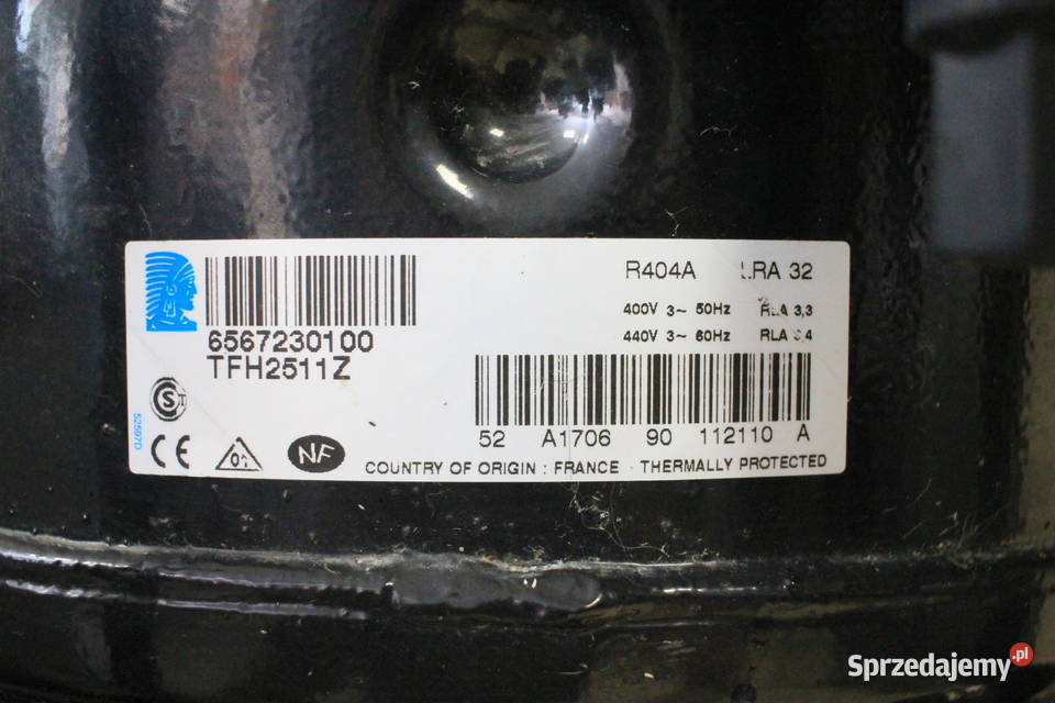 Sprężarka TECUMSEH TFH2511Z GAZ R404A Pszczyna sprzedam