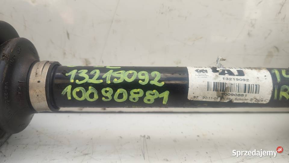 141OPEL INSIGNIA A 20 CDTI 160 PÓŁOŚKA PRZEGUB