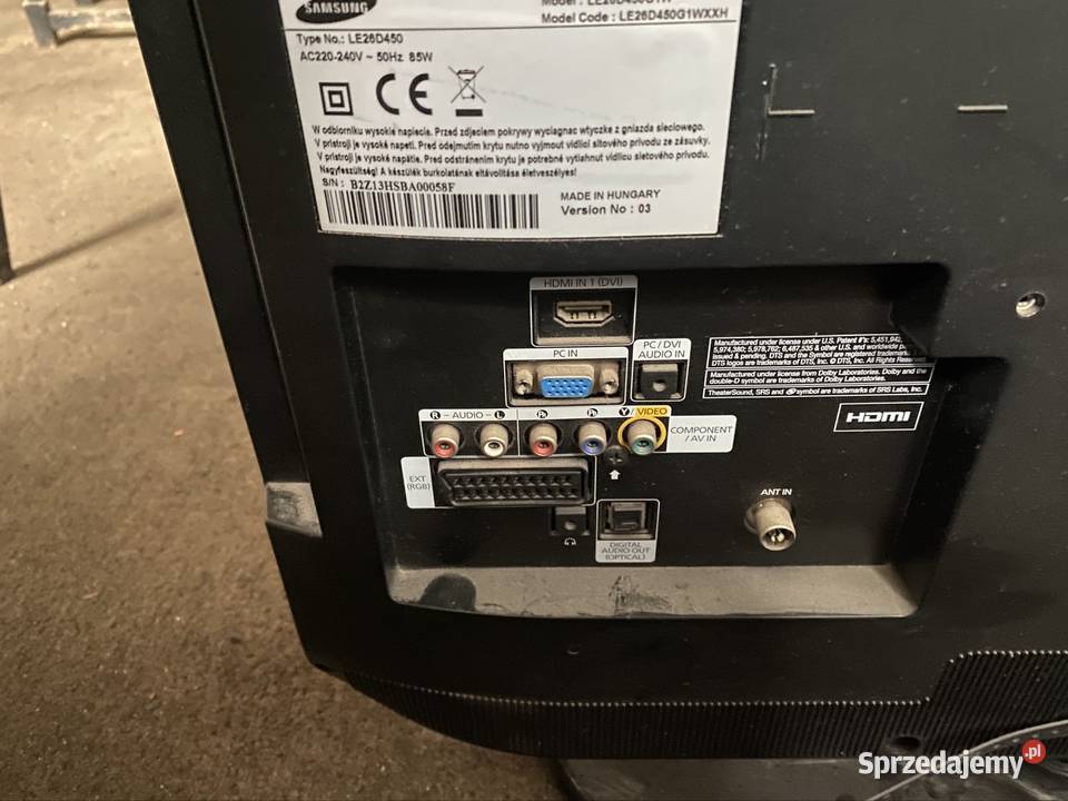 Telewizor Samsung dolnośląskie Wrocław