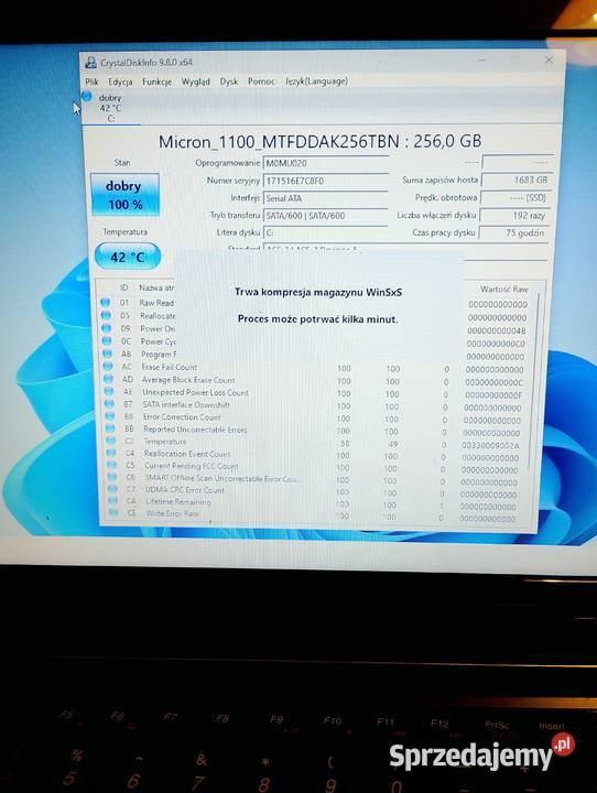 Dyski SSD 256 giga sprawdzony Łódź